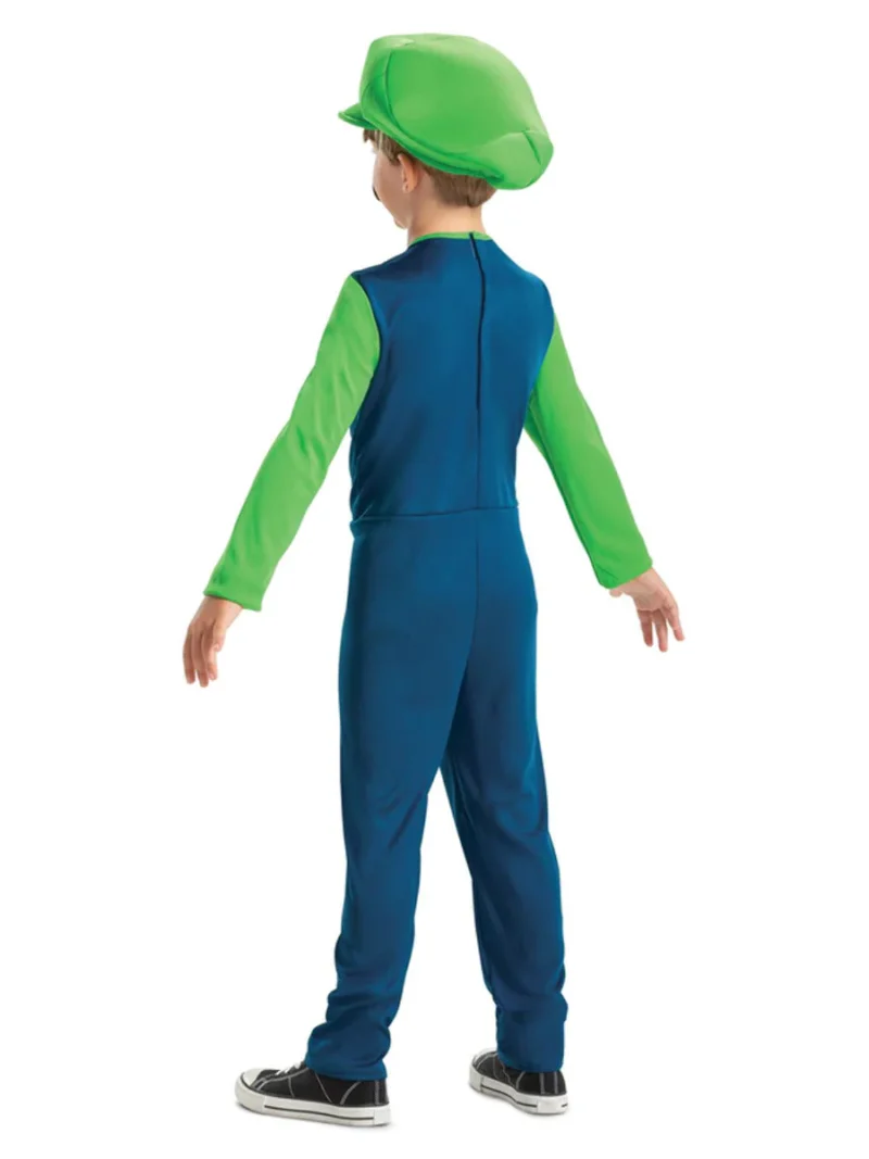 Nintendo Super Mario Brothers Luigi Childrens Fancy Dress Costume - Image 2