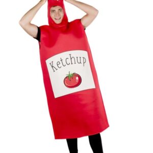 Ketchup Bottle (Tomato Sauce) Novelty Unisex Fancy Dress Costume