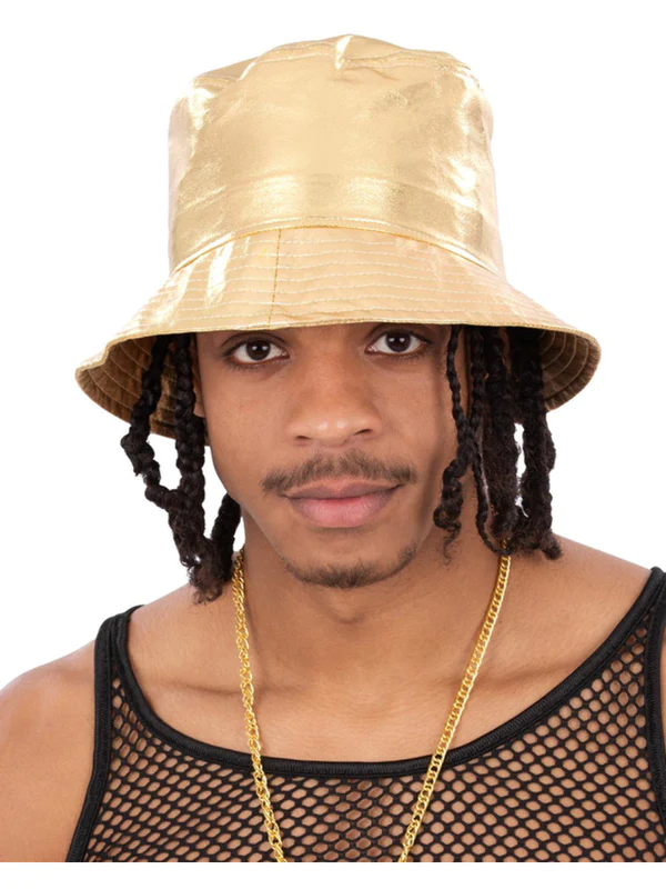 Bucket hat gold on sale