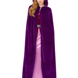 Adults Deluxe Cloak Amethyst Purple Fancy Dress Costume