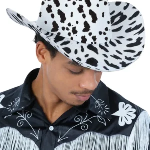 Cow Print Cowbot Hat