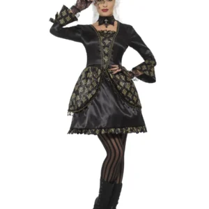 Deluxe Masquerade Lady Ladies Fancy Dress Costume