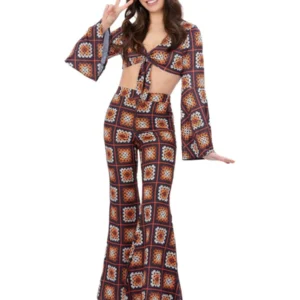Fever Rainbow 60s Crochet Costume Fever Rainbow 60s Crochet Costume