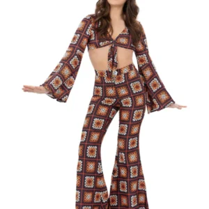 Fever Rainbow 60s Crochet Costume Fever Rainbow 60s Crochet Costume