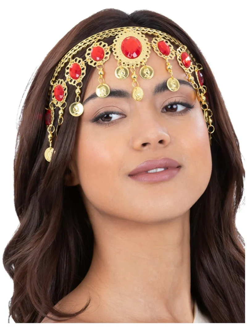 Grecian/Arabian Gold & Ruby Headdress