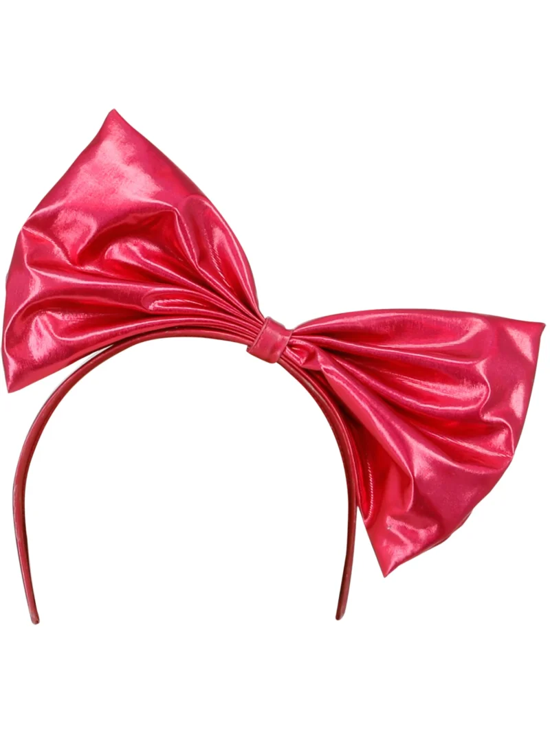 80s Pink Metallic Headband - Image 2