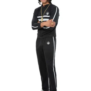 90s Running MC Tracksuit (Run DMC) Mens Fancy Dress Costume