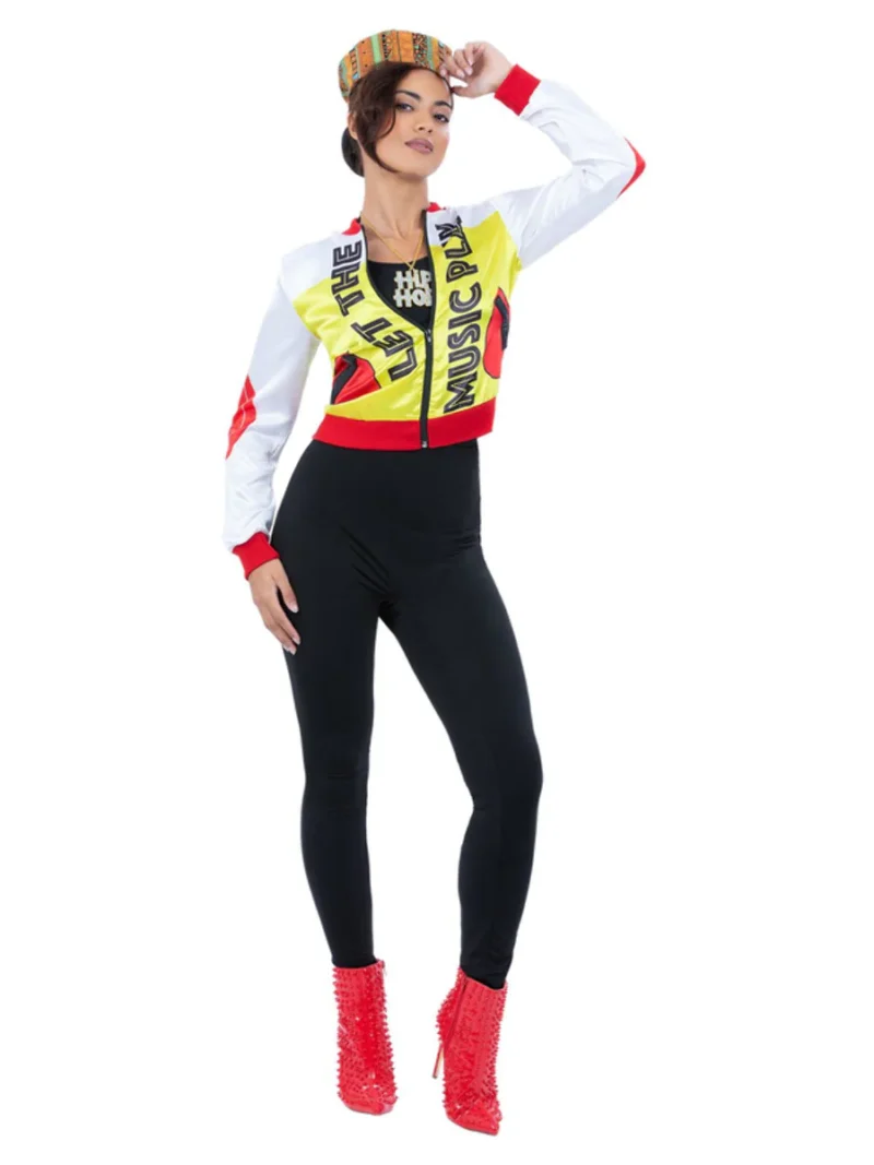 90s Push It Pop Queen (Salt-N-Pepper) Ladies Fancy Dress Costume - Image 2