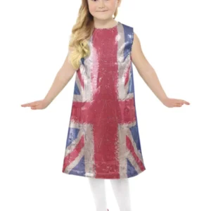 Union Jack All That Glitter Dress Childrens Fancy Dress Costume