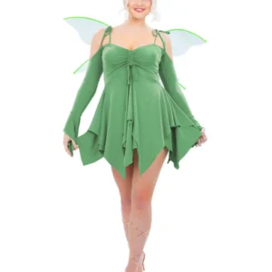 green tinkerbell dress womens Adult Tinkerbell costume for women Tinkerbell Dress Kids Girls Toddler –  Lydiacosplay main image 1