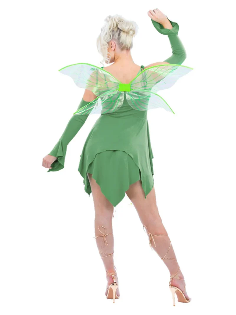 Green Fairy (Tinkerbell) Ladies Fancy Dress Costume - Image 2