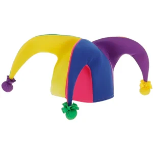 Neon Rainbow Jester Hat - Image 2