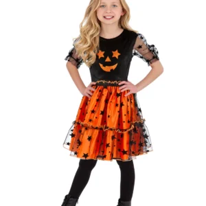 Star Pumpkin Dress Childrens Fancy Dress Costume - Image 2