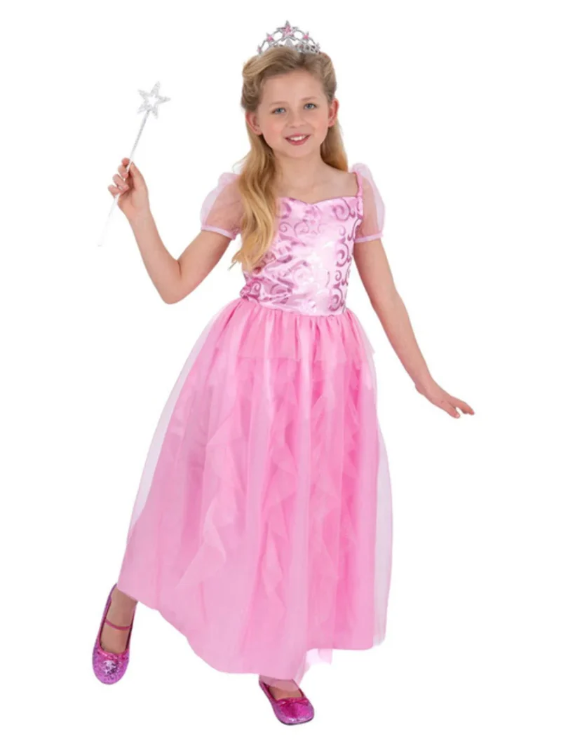 Pink Good Witch Childrens Fancy Dress - Image 2