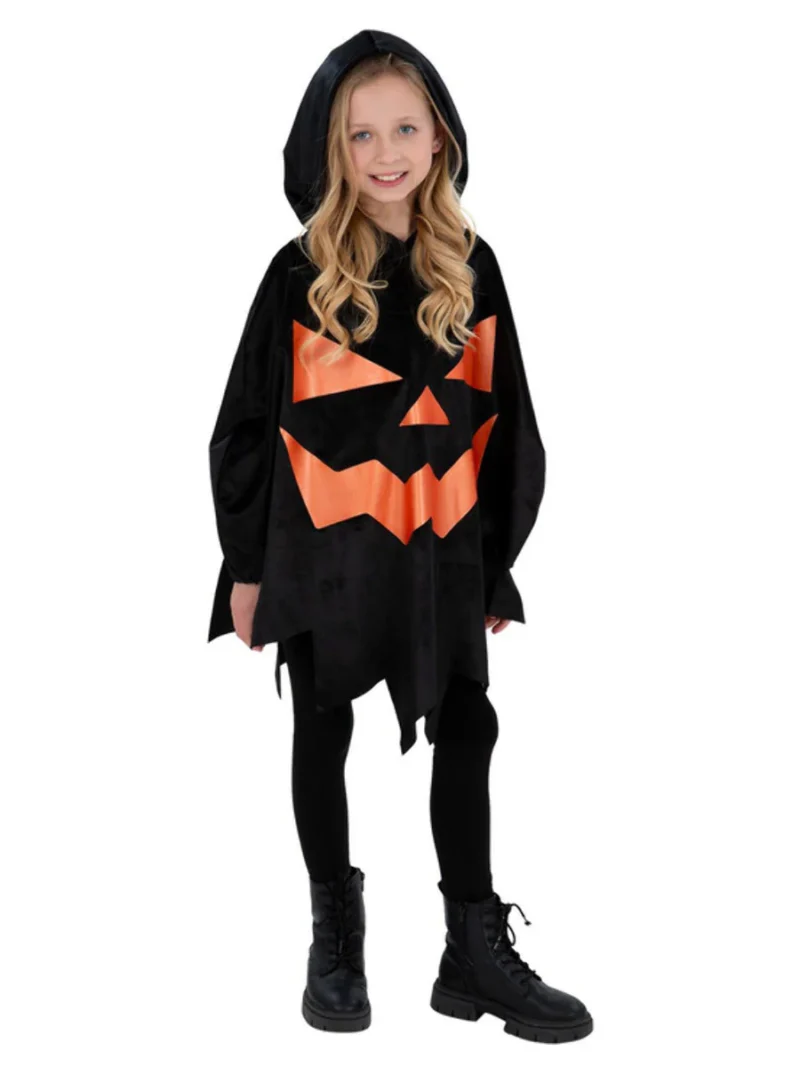 Pumpkin Poncho Childres Unisex Costume - Image 2