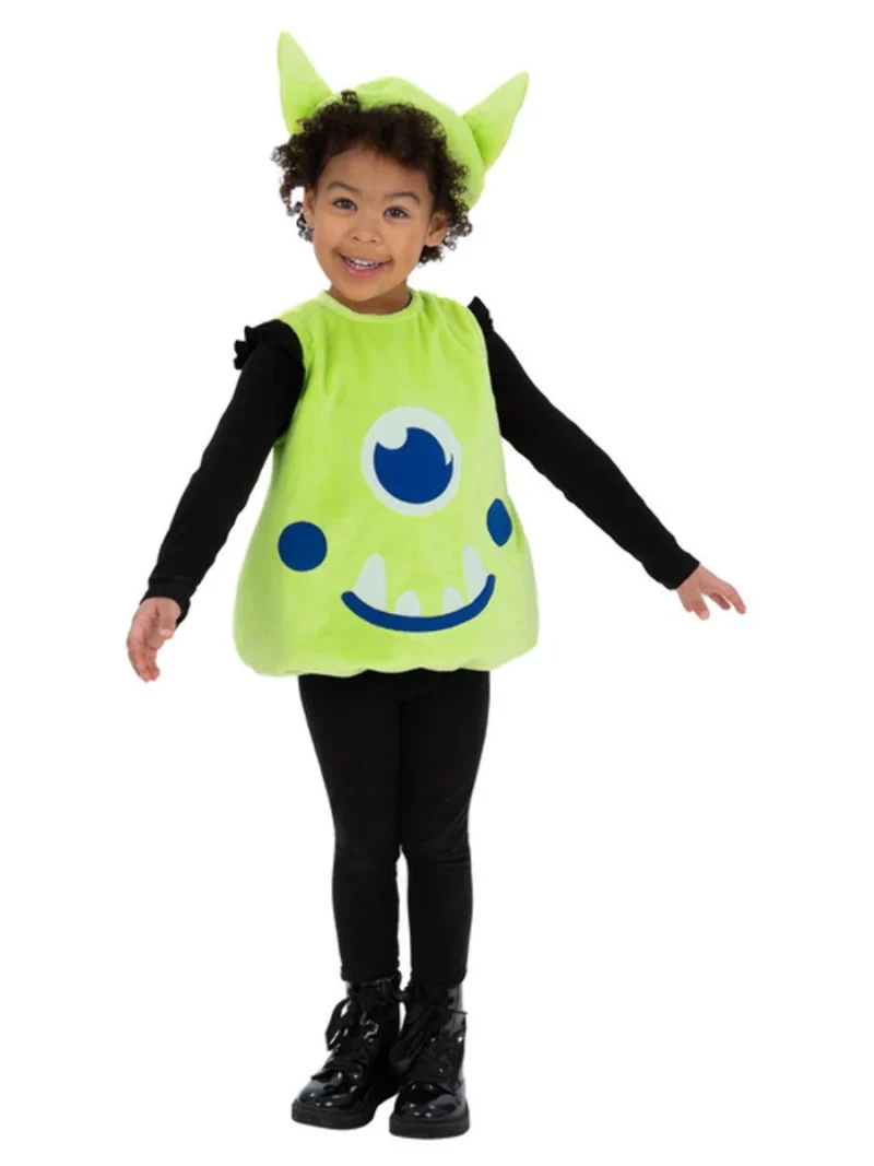 Alien Tabard (Mike Wazowski) Unisex Childrens Fancy Dress Costume - Image 2