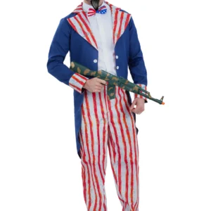 Uncle Sam Horror Patriot (America) Mens Halloween Fancy Dress Costume