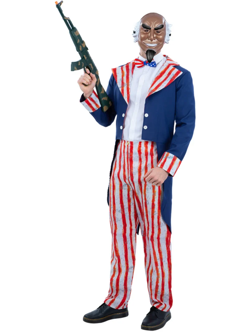 Uncle Sam Horror Patriot (America) Mens Halloween Fancy Dress Costume - Image 2