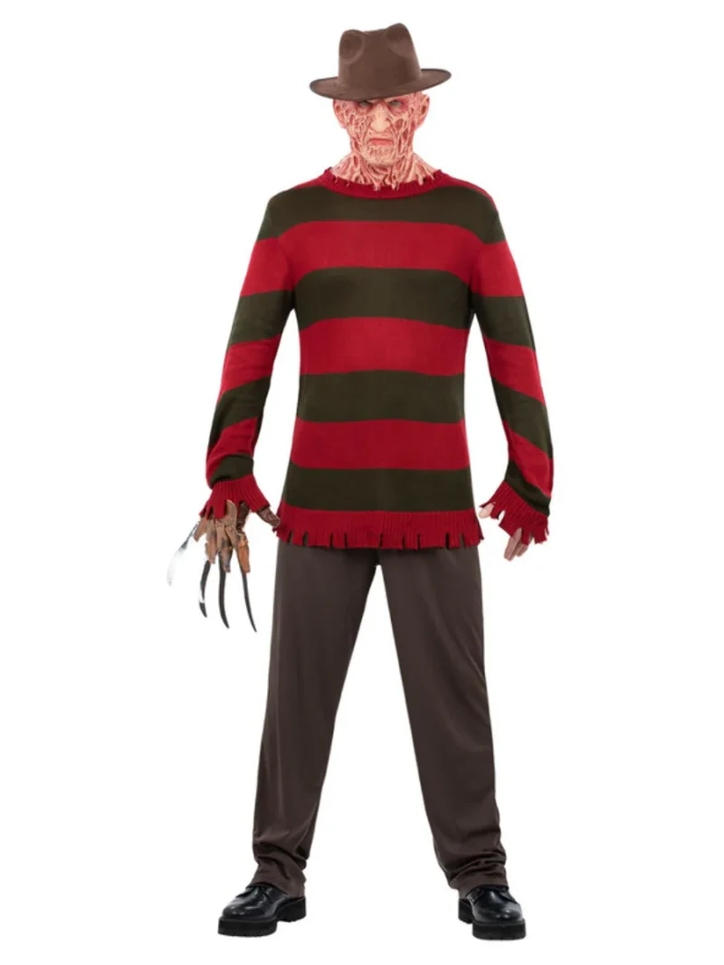 A Nightmare On Elm Street, Freddy Krueger Unisex Haslloween Fancy Dress Costume - Image 3
