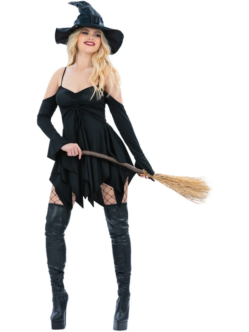 Sexy Witch Halloween Ladies Fancy Dress Costume - Image 2