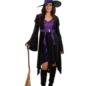 Practical Spell Witch Halloween Ladies Fancy Dress Costume - Image 2