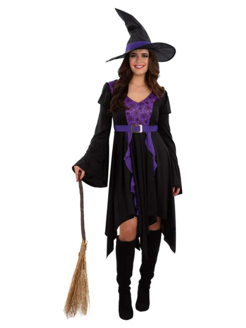 Practical Spell Witch Halloween Ladies Fancy Dress Costume - Image 2