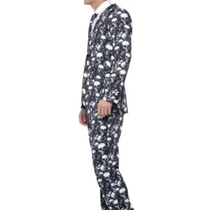Skeleton Skull Standout Suit Mens Fancy Dress Costume - Image 2