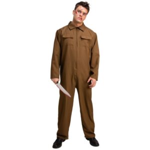 Psycho Killer Boiler Suit (Michael Myers) Men's Halloween Fancy Dress Costume - Image 2
