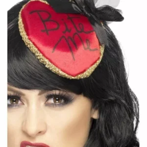 Vampire Bite Me Red Fascinator Hat