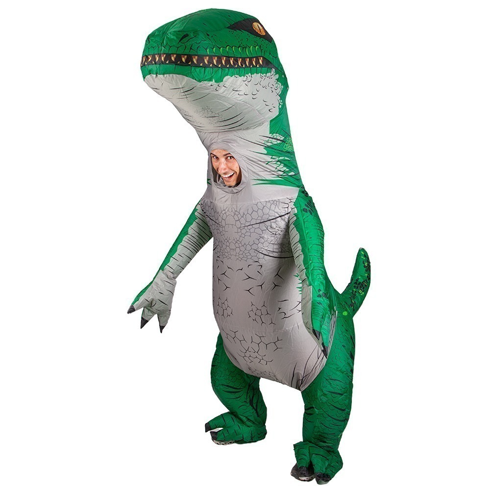 Inflatable Dinosaur Green Unisex Fancy Dress Costume Fancy Dress Costume