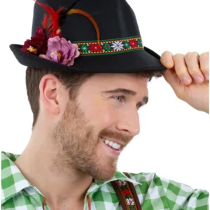 Dirndl Trenker Hat with Feathers Flowers Oktoberfest Dirndl Trenker Hat with Feathers Flowers Oktoberfest