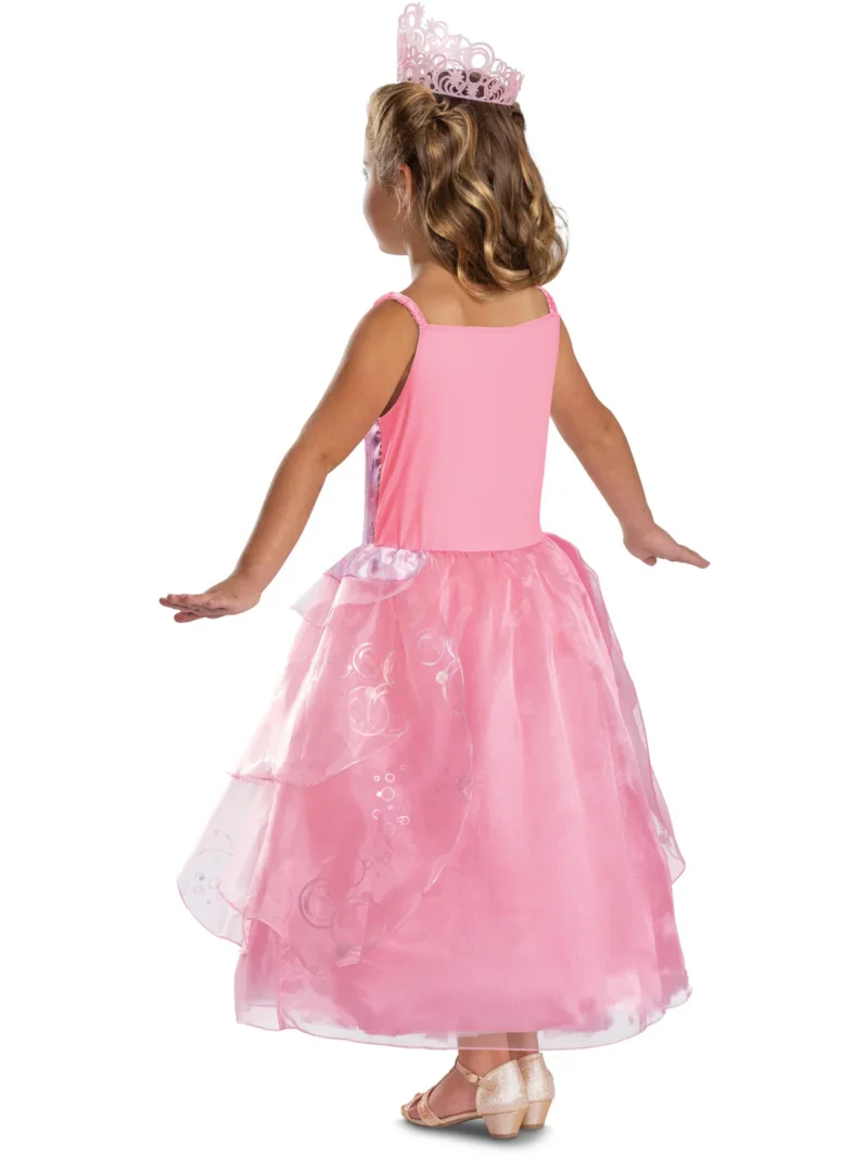 Wicked (NBC) Glinda Pink Dress Deluxe Childrens Fancy Dress Costume - Image 2