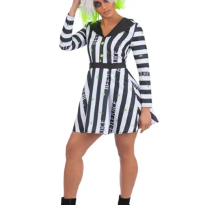 Beetlejuice Ladies Fancy Dress Costume - Image 2