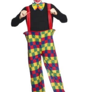 Hooped Clown Unisex Fancy Dress Costume