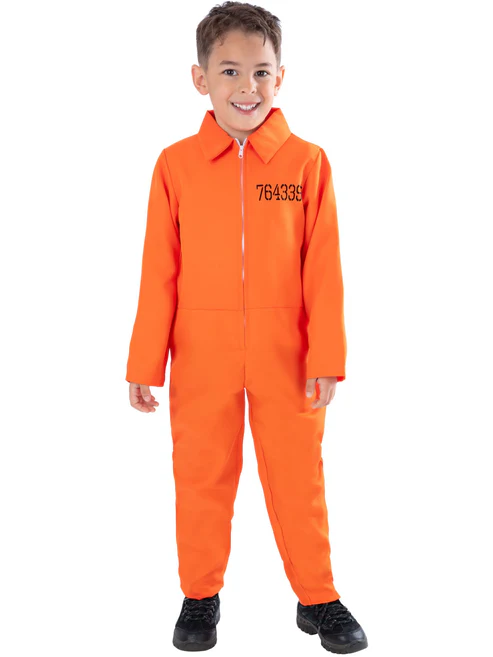 Escaped Prisoner/Convict Unisex Childrens Fancy Dress Costume