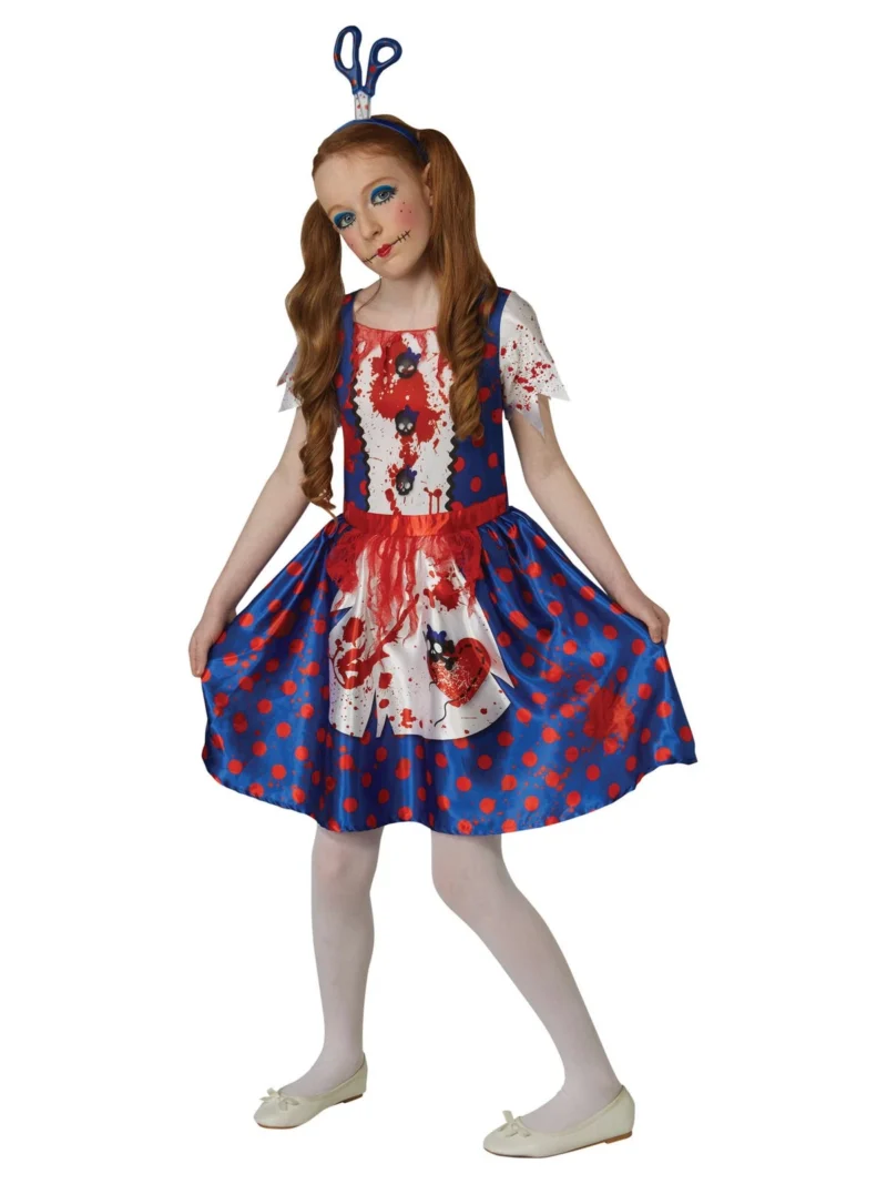 Spooky Rag Doll Childrens Halloween Fancy Dress Costume