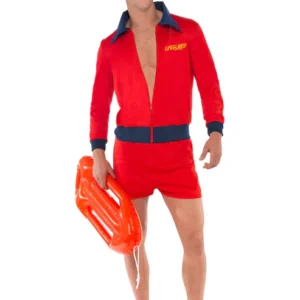 Lifeguard Short Mens Fancy Dress Costume