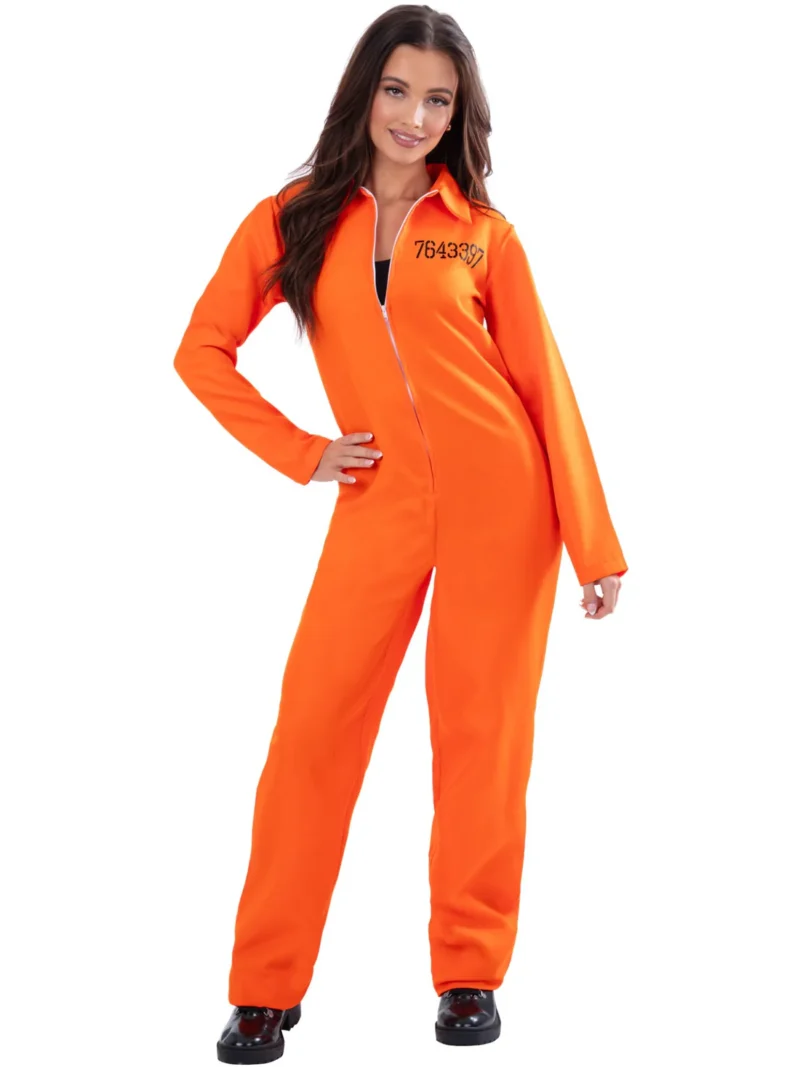 Escaped Prisoner Ladies Fancy Dress Costume