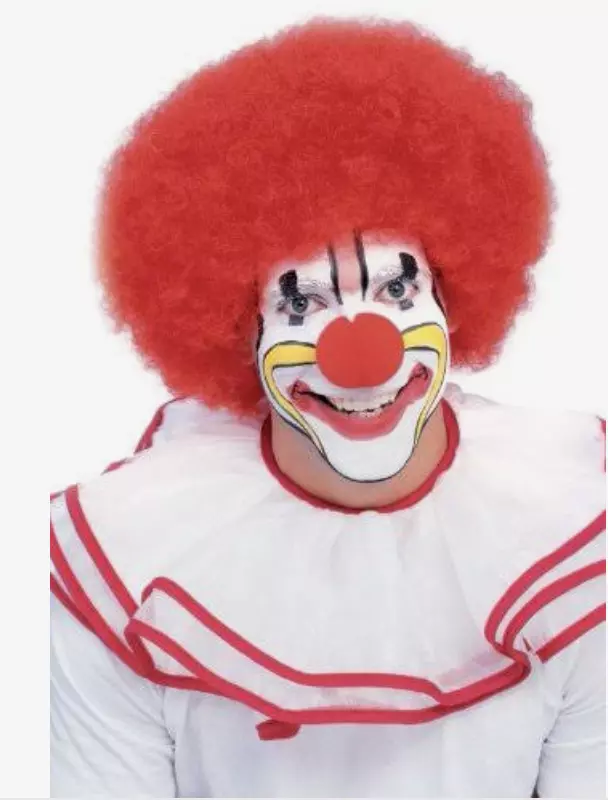 Red Clown Afro Wig