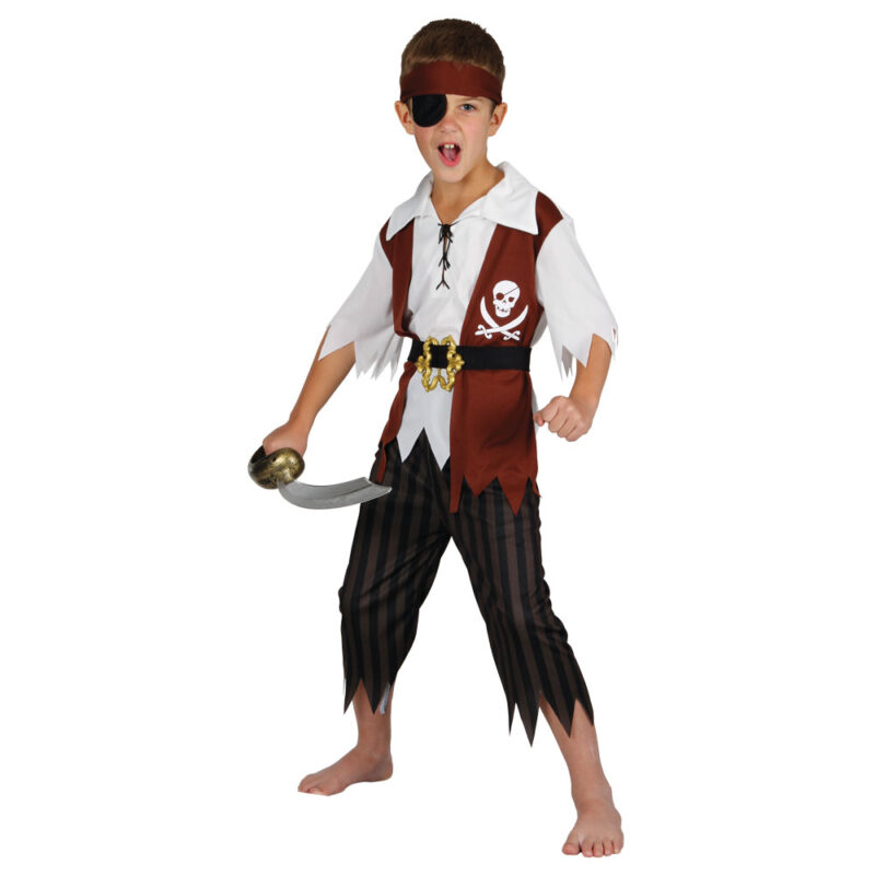 Cutthroat Pirate Boy Children's Fancy Dress Costume
