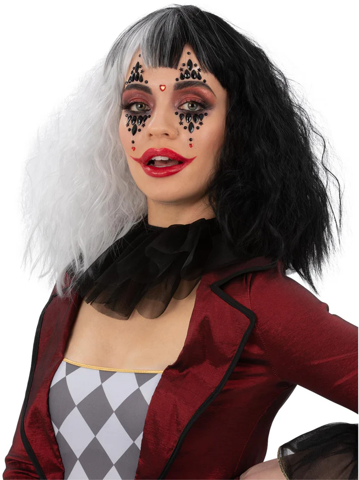 Smiffys Make-Up FX, Clown Jester Face Jewels Self Adhesive