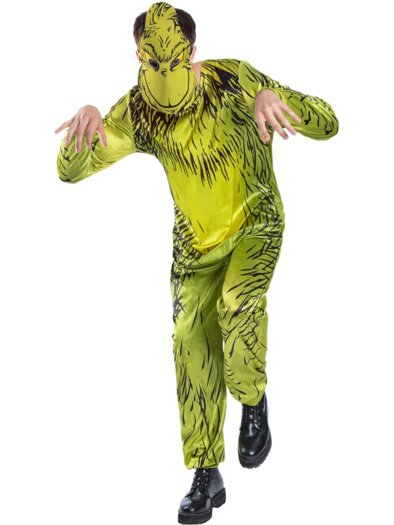 Dr Seuss The Grinch Mens Christmas Fancy Dress Costume - Image 2