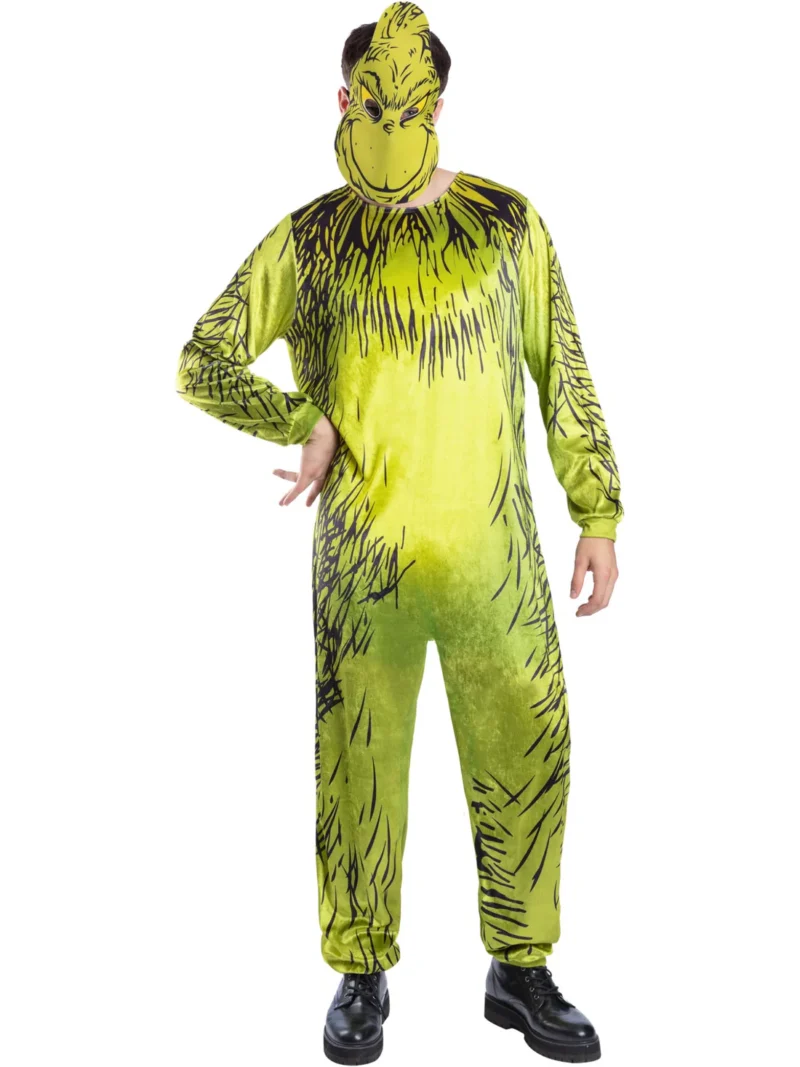 Dr Seuss The Grinch Mens Christmas Fancy Dress Costume