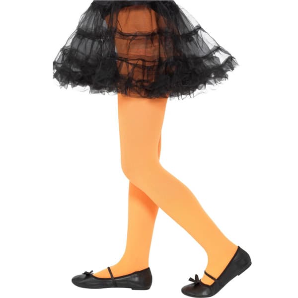 Bright Orange Child Opaque Tights