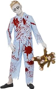 Zombie Pyjama Boy Childrens Halloween Fancy Dress Costume