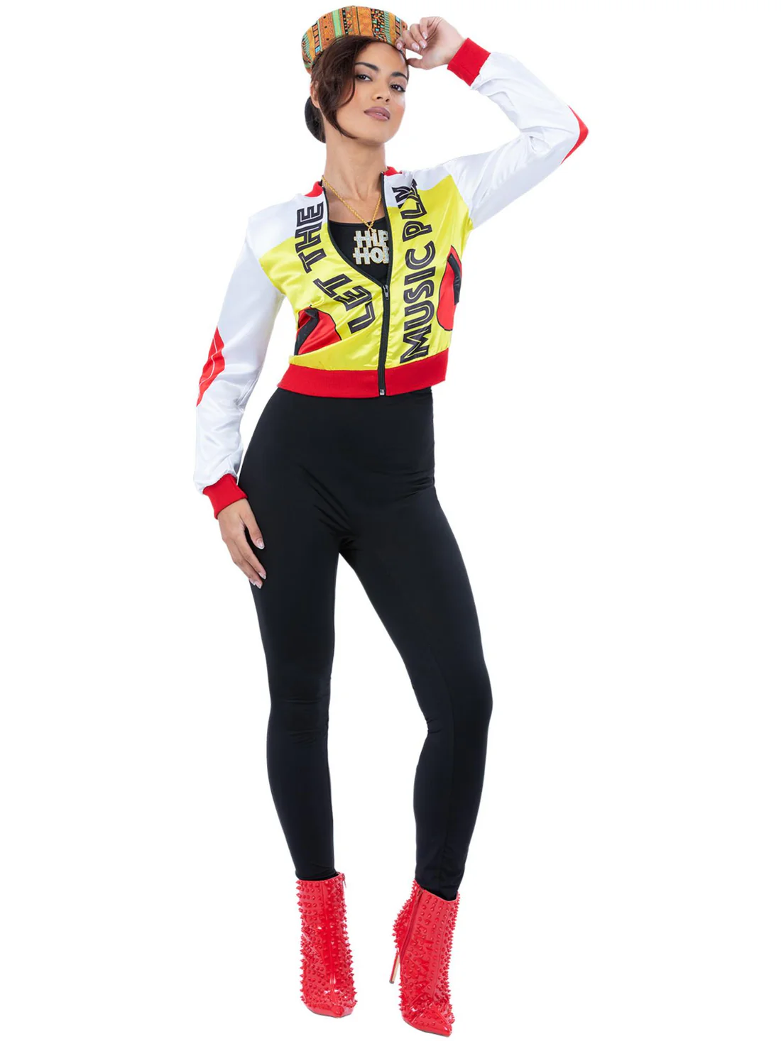 90s Push it Pop Queen Ladies Fancy Dress Costume - Image 2