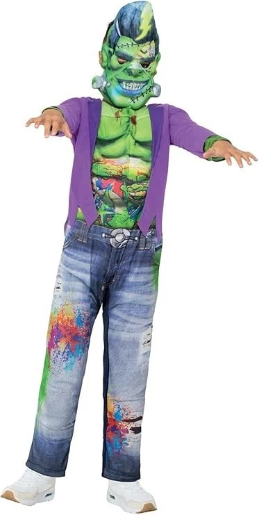 Graffiti Frankinstein Childrens Halloween Fancy Dress Costume