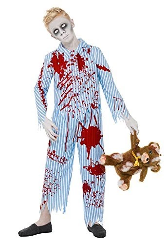 Zombie Pyjama Boy Childrens Halloween Fancy Dress Costume