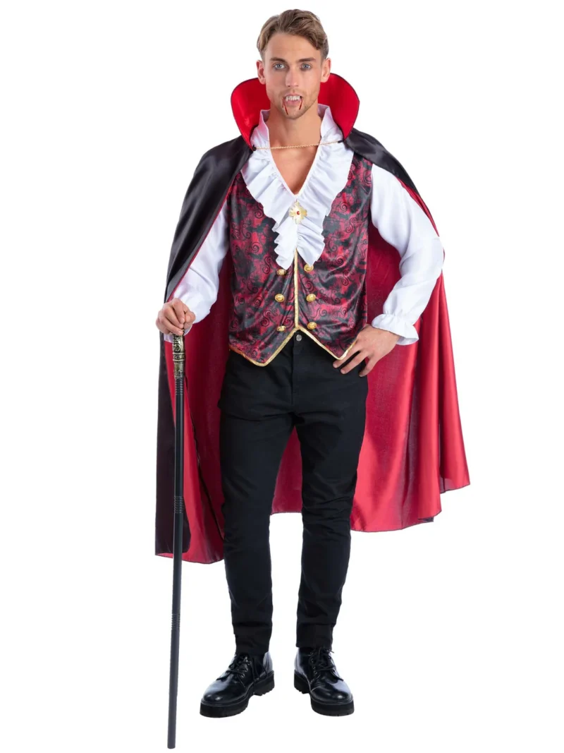 Vampire Mens Halloween Fancy Dress Costume