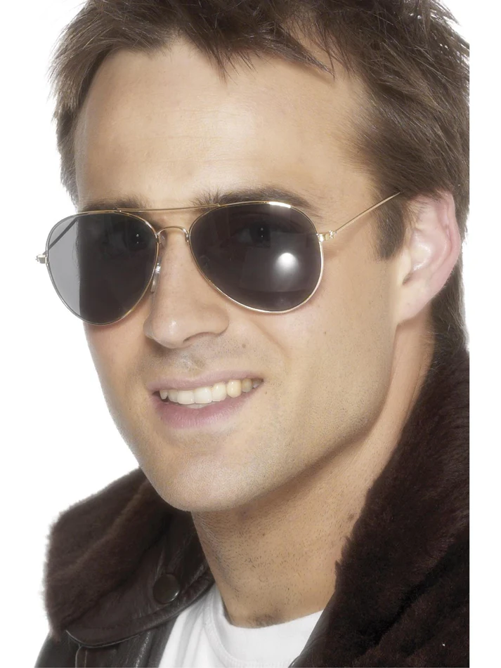 Aviator Specs, Gold